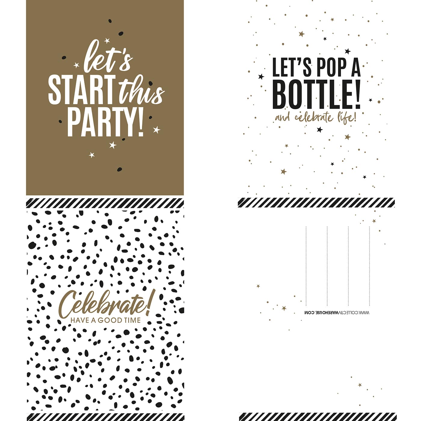 Let's Party wenskaartenset 30 stuks | CollectivWarehouse