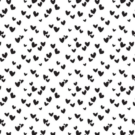 Zijdepapier Solo Hearts zwart | CollectivWarehouse