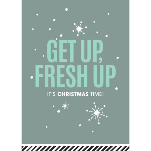 Kerstkaart Get up Fresh up | CollectivWarehouse
