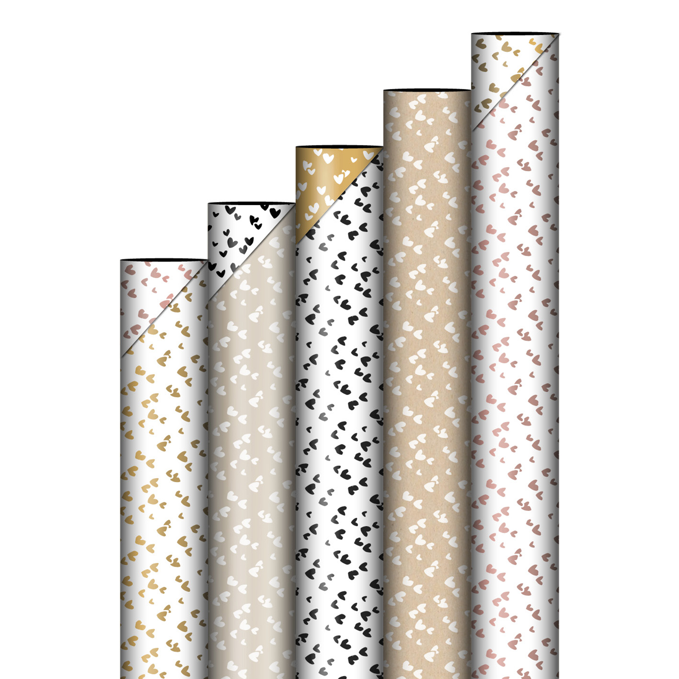 Cadeaupapier set Solo Hearts | CollectivWarehouse