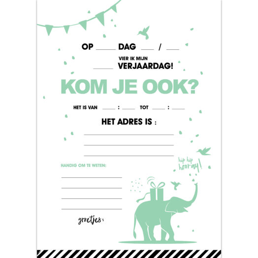 Uitnodiging Summer Vibes fresh mint | CollectivWarehouse