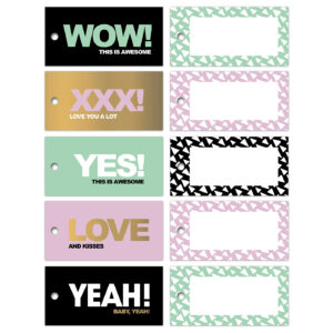 Cadeaulabels Summer Vibes goldfoil assorti | CollectivWarehouse