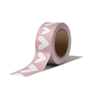 Washitape Ethnic Hearts roze/wit | CollectivWarehouse