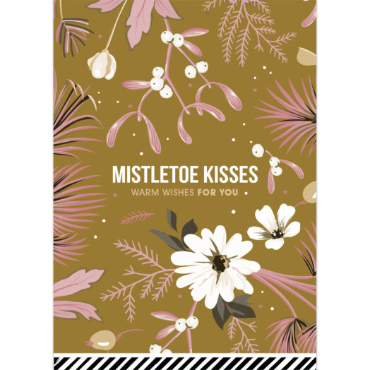 Kerstkaart Vintage Christmas goud | CollectivWarehouse