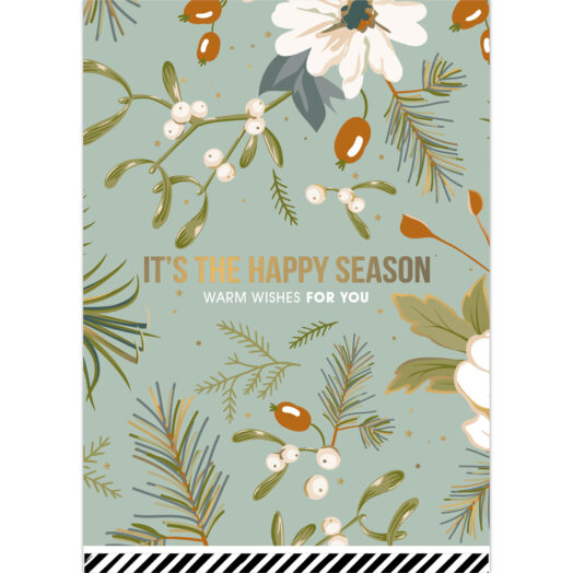 Kerstkaart Vintage Christmas salie | CollectivWarehouse