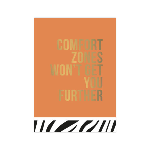 Kaart Comfortzones won't get you further | Studio Stationery