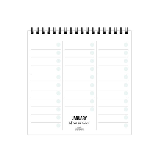 Monthly plan bureaukalender | Studio Stationery