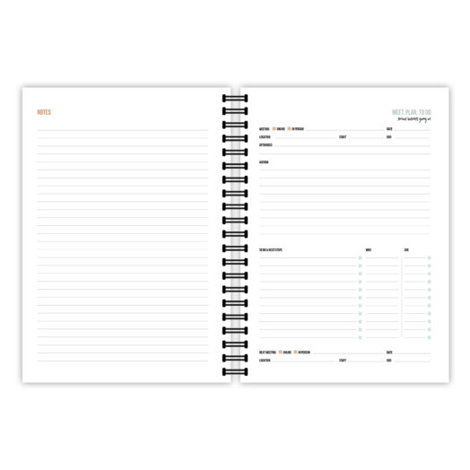 Notebook Meet Plan To Do | Studio Stationery