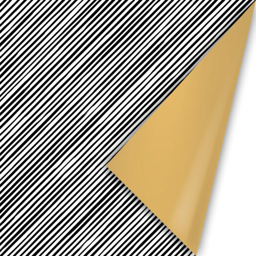 Cadeaupapier Manual Stripes zwart/wit | CollectivWarehouse