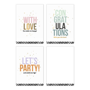 Mini kaartjes Summer Party mix | CollectivWarehouse