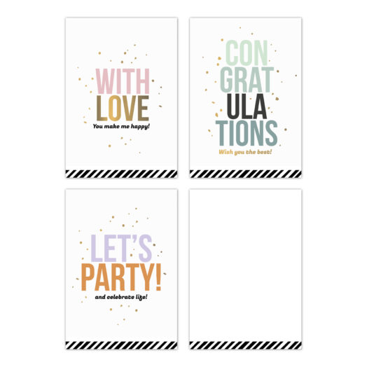 Mini kaartjes Summer Party mix | CollectivWarehouse