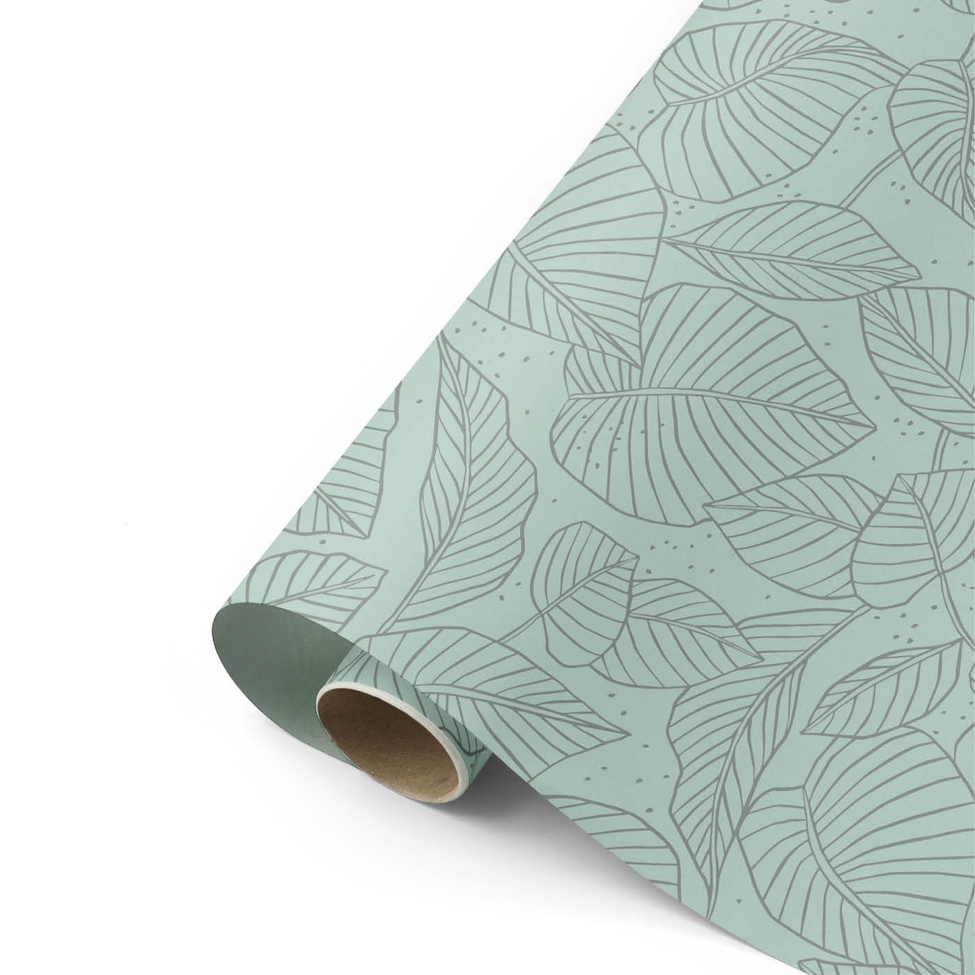 Cadeaupapier Lovely Leaves salie/antraciet | CollectivWarehouse