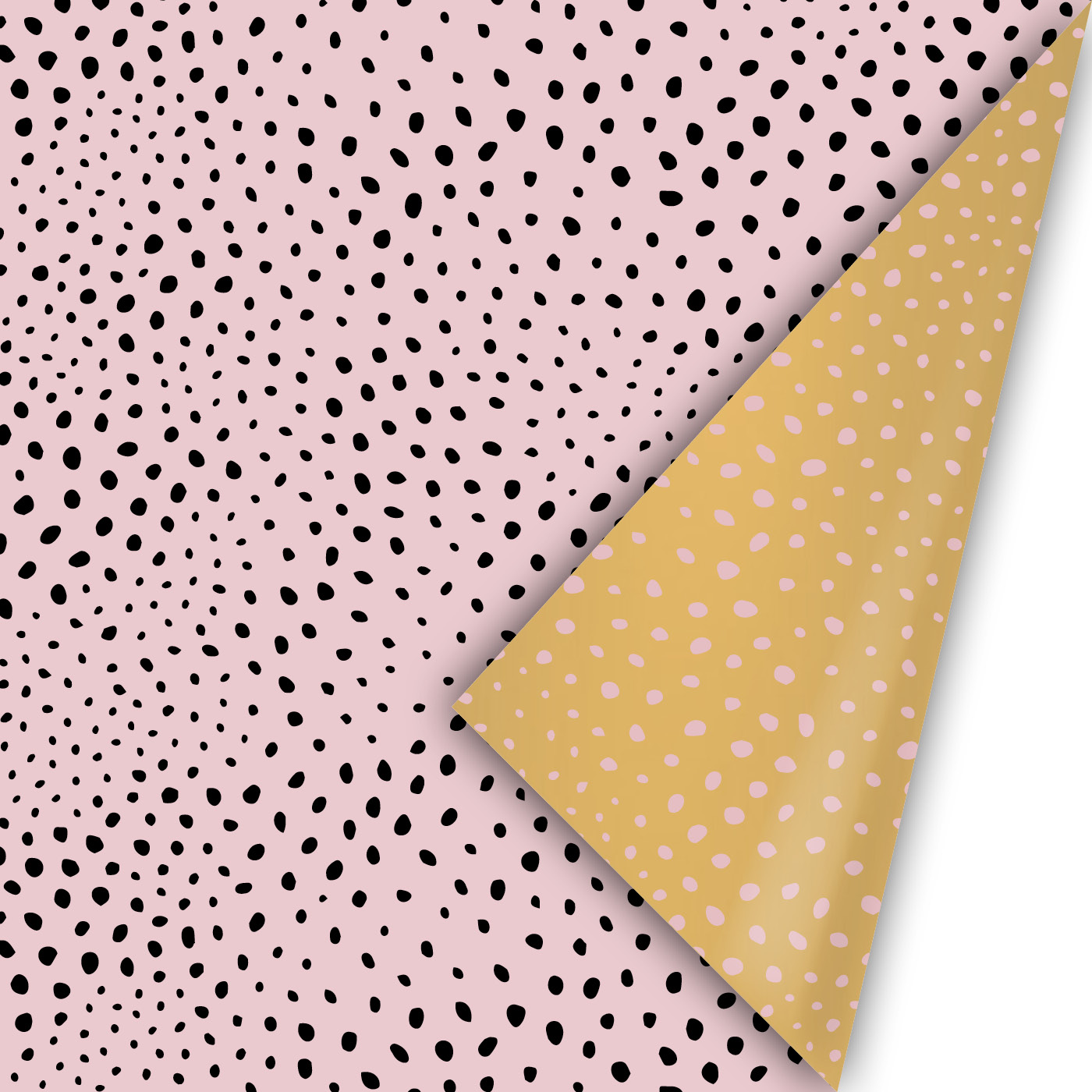 Cadeaupapier Flocks Roze/Zwart | CollectivWarehouse