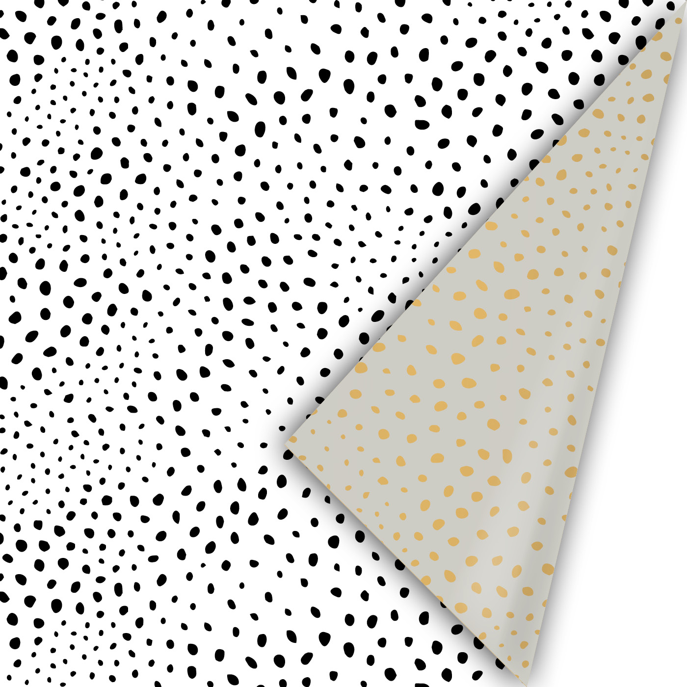 Cadeaupapier Flocks Zwart/Wit | CollectivWarehouse