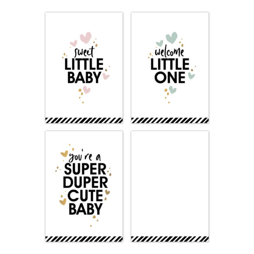 Minikaartjes Baby - mix | CollectivWarehouse