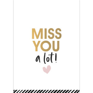 Ansichtkaart Perfect Basics - Miss you a lot | CollectivWarehouse