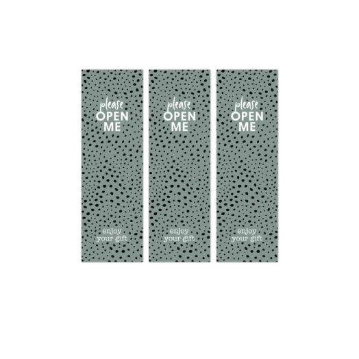Cadeaustickers XXL open me petrol | CollectivWarehouse