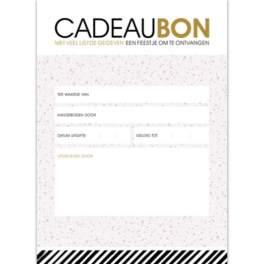 Cadeaubon Twinkling Stars lila/goud | CollectivWarehouse