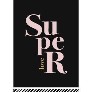 Ansichtkaart Letters Super love | CollectivWarehouse