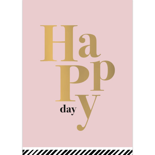 Kerstkaart Letters Happy | CollectivWarehouse