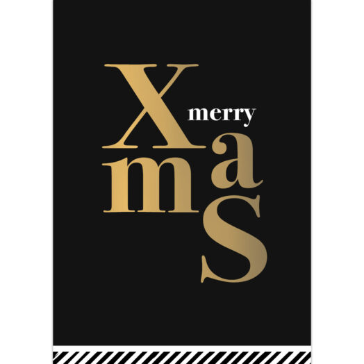 Kerstkaart Letters Xmas | CollectivWarehouse