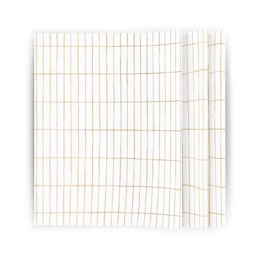 Zijdepapier Slim Tiles wit/goud | CollectivWarehouse