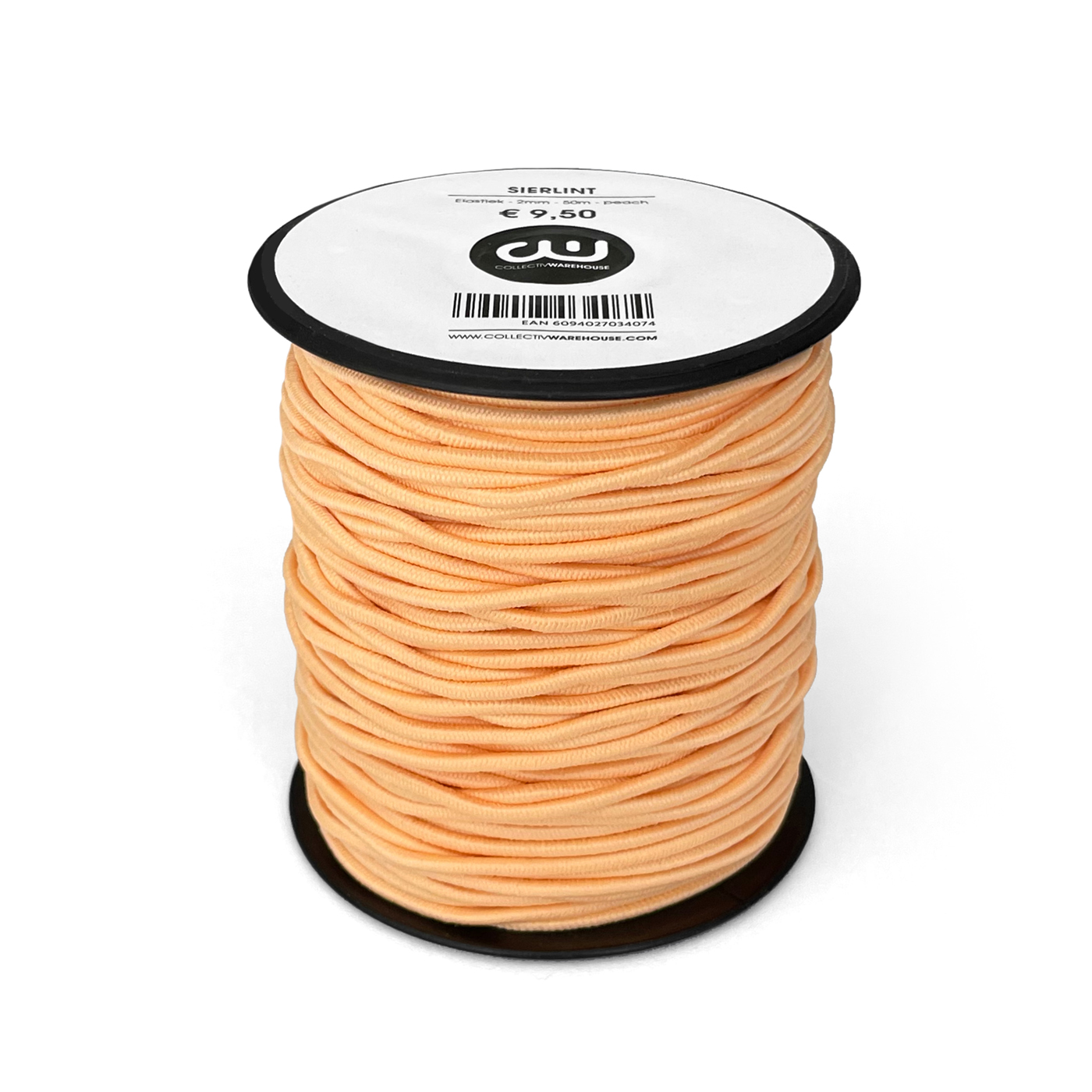 Sierlint Elastiek peach 2mm | CollectivWarehouse