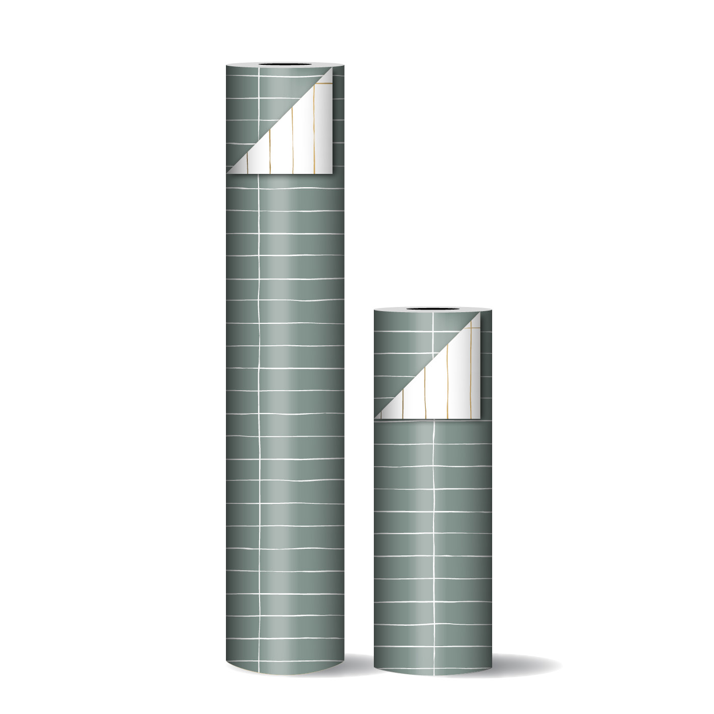 Toonbankrol Slim Tiles petrol/wit | CollectivWarehouse