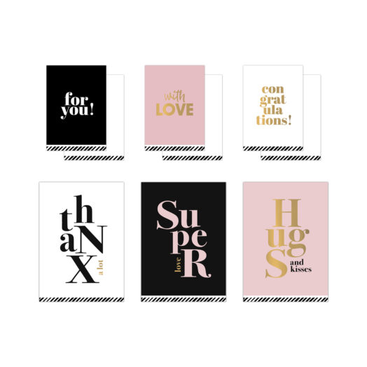 Everyday text mix - voordeel kaartenset - 90 stuks | CollectivWarehouse