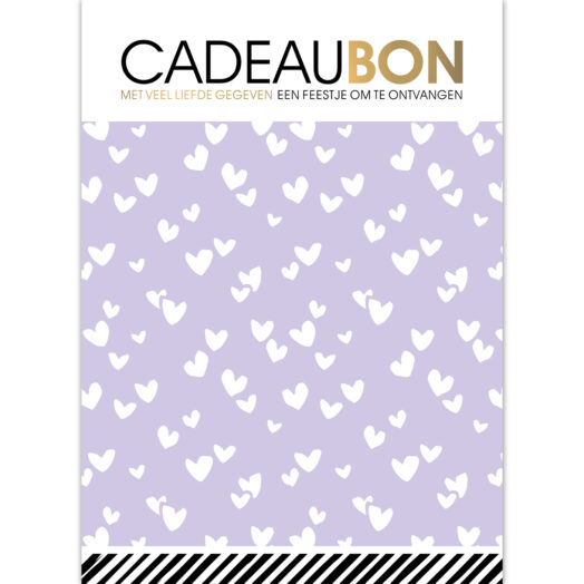 Cadeaubonnen Solo Hearts lila | CollectivWarehouse