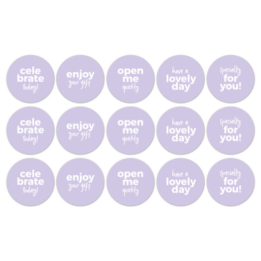 Cadeaustickers Text mix lila | CollectivWarehouse