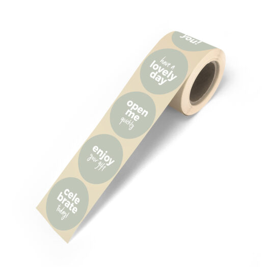 Cadeaustickers Text mix salie | CollectivWarehouse