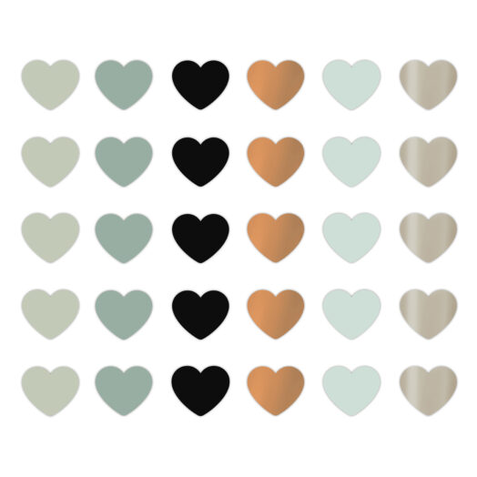 Cadeaustickers Mini Hearts Spring '23 cool | CollectivWarehouse