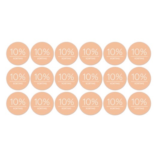 Kortingsstickers op rol 10% korting | CollectivWarehouse