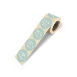Kortingsstickers op rol 25% korting | CollectivWarehouse