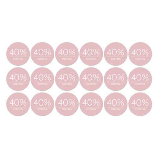 Kortingsstickers op rol 40% korting | CollectivWarehouse