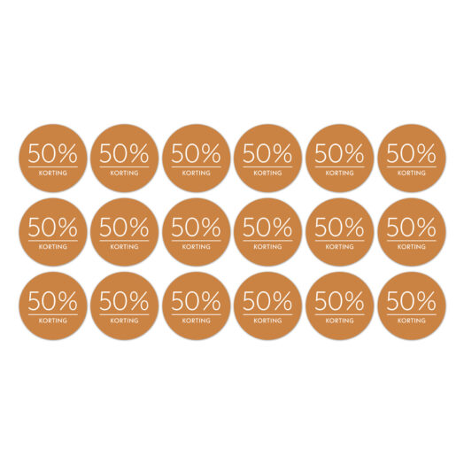 Kortingsstickers op rol 50% korting | CollectivWarehouse