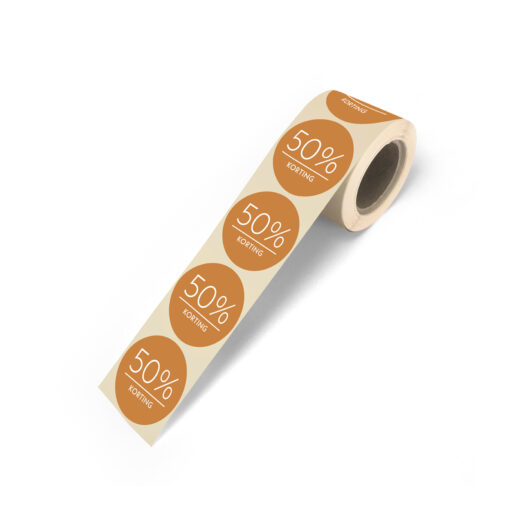 Kortingsstickers op rol 50% korting | CollectivWarehouse