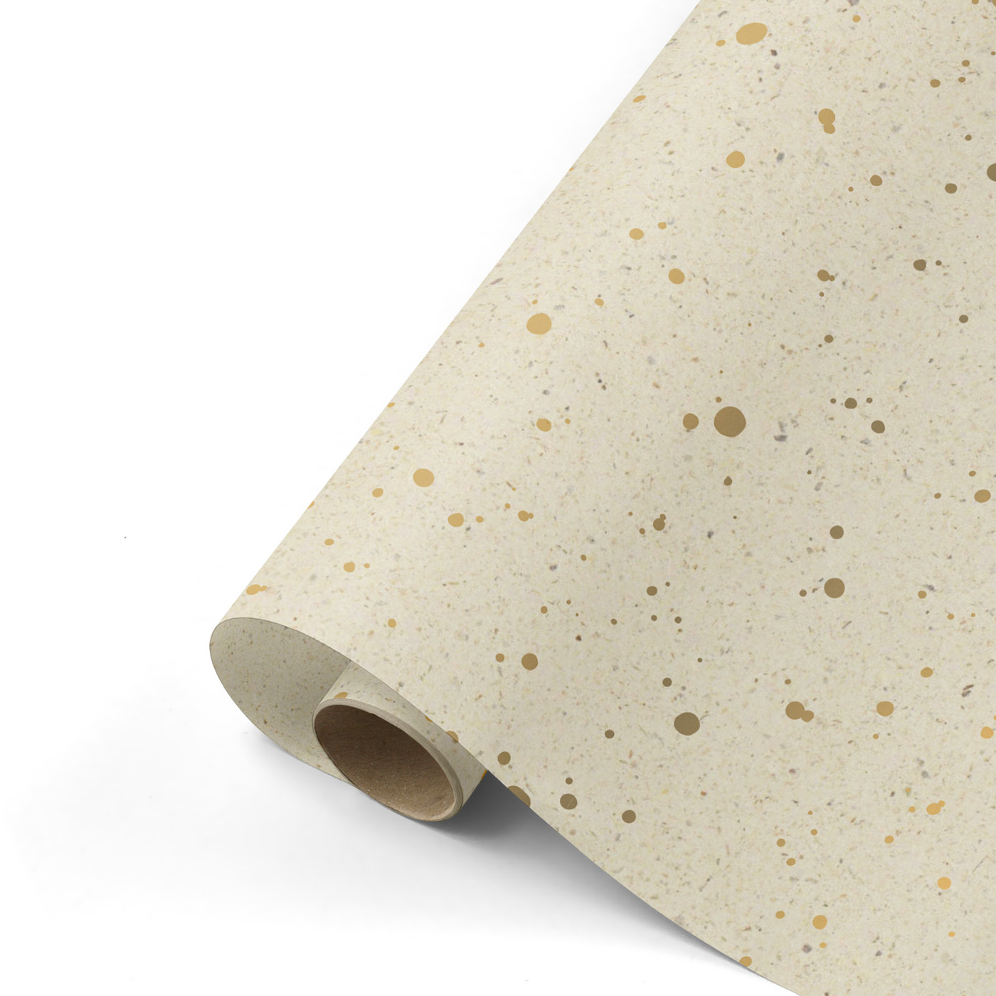 Cadeaupapier Random Spots grass/goud | CollectivWarehouse
