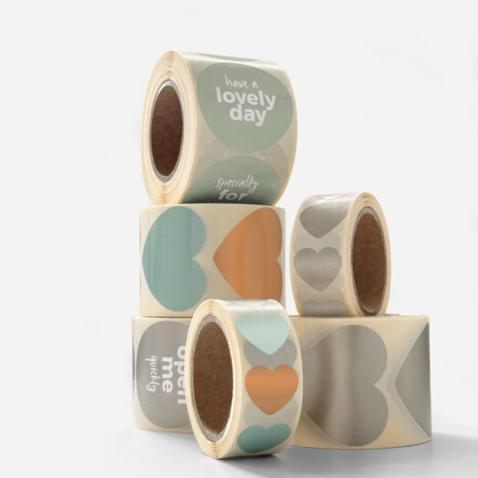 Spring '23 Hearts cadeaustickers op rol - 500 stuks - Afbeelding 4