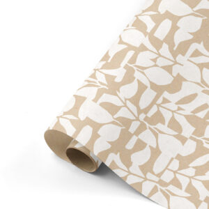 Cadeaupapier Abstract Botanics kraft/wit | CollectivWarehouse