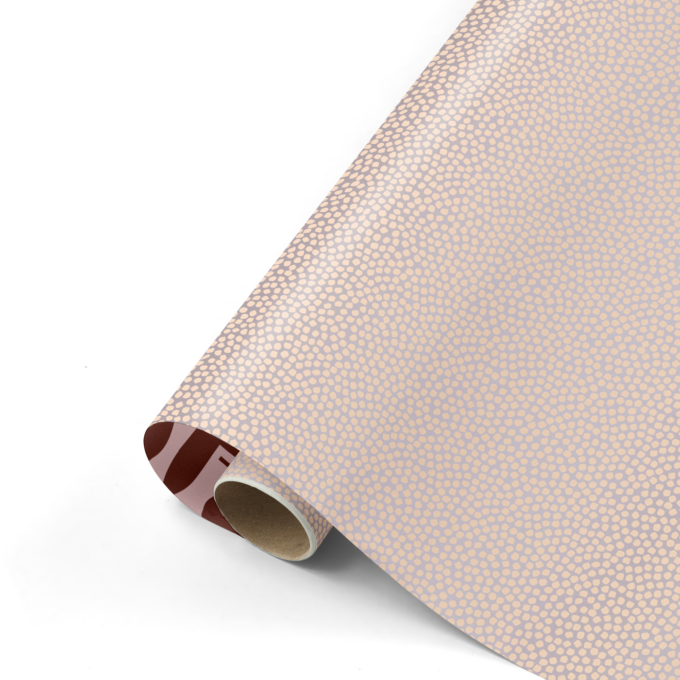 Cadeaupapier Cozy Cubes '23 lila/peach | CollectivWarehouse