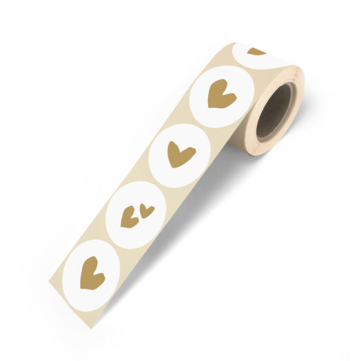 Cadeaustickers Solo Hearts goud | CollectivWarehouse