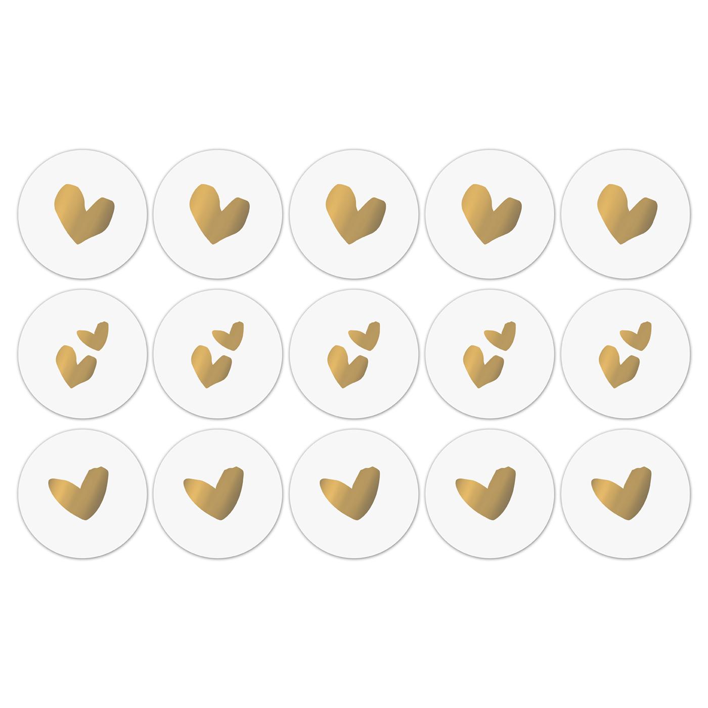 Cadeaustickers Solo Hearts goud | CollectivWarehouse