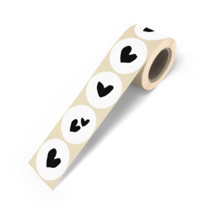 Cadeaustickers Solo Hearts zwart | CollectivWarehouse