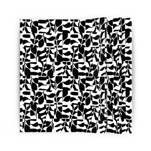 Zijdepapier Abstract Botanics zwart/wit | CollectivWarehouse