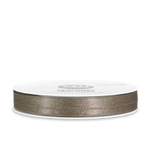 Satijnlint dubbelsatijn 10 mm charcoal | CollectivWarehouse