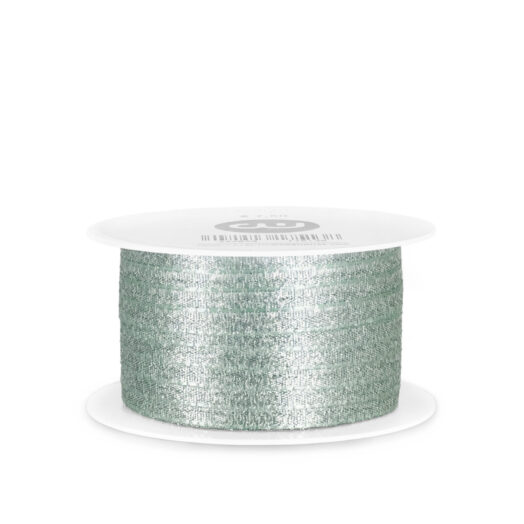 Satijnlint dubbelsatijn 5 mm mint glitter | CollectivWarehouse