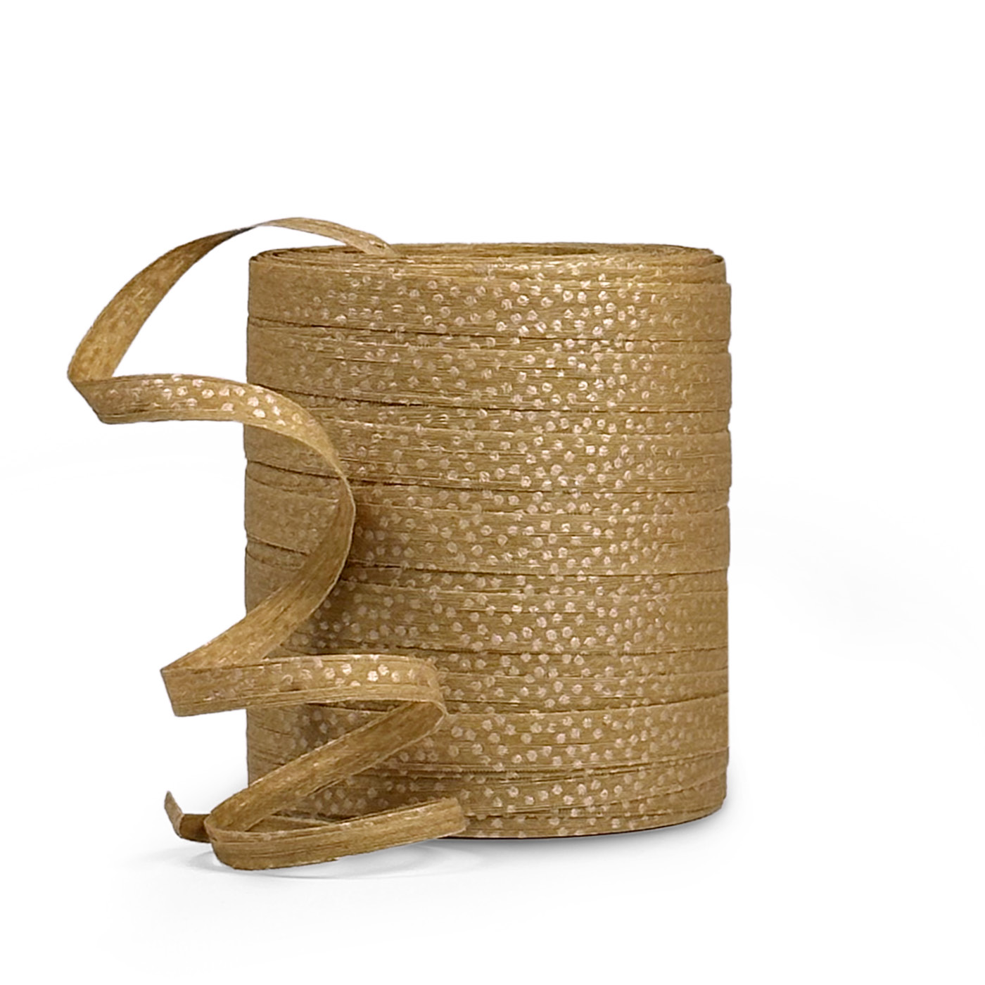 Composteerbaar ECO sierlint raffia oker/goud | CollectivWarehouse