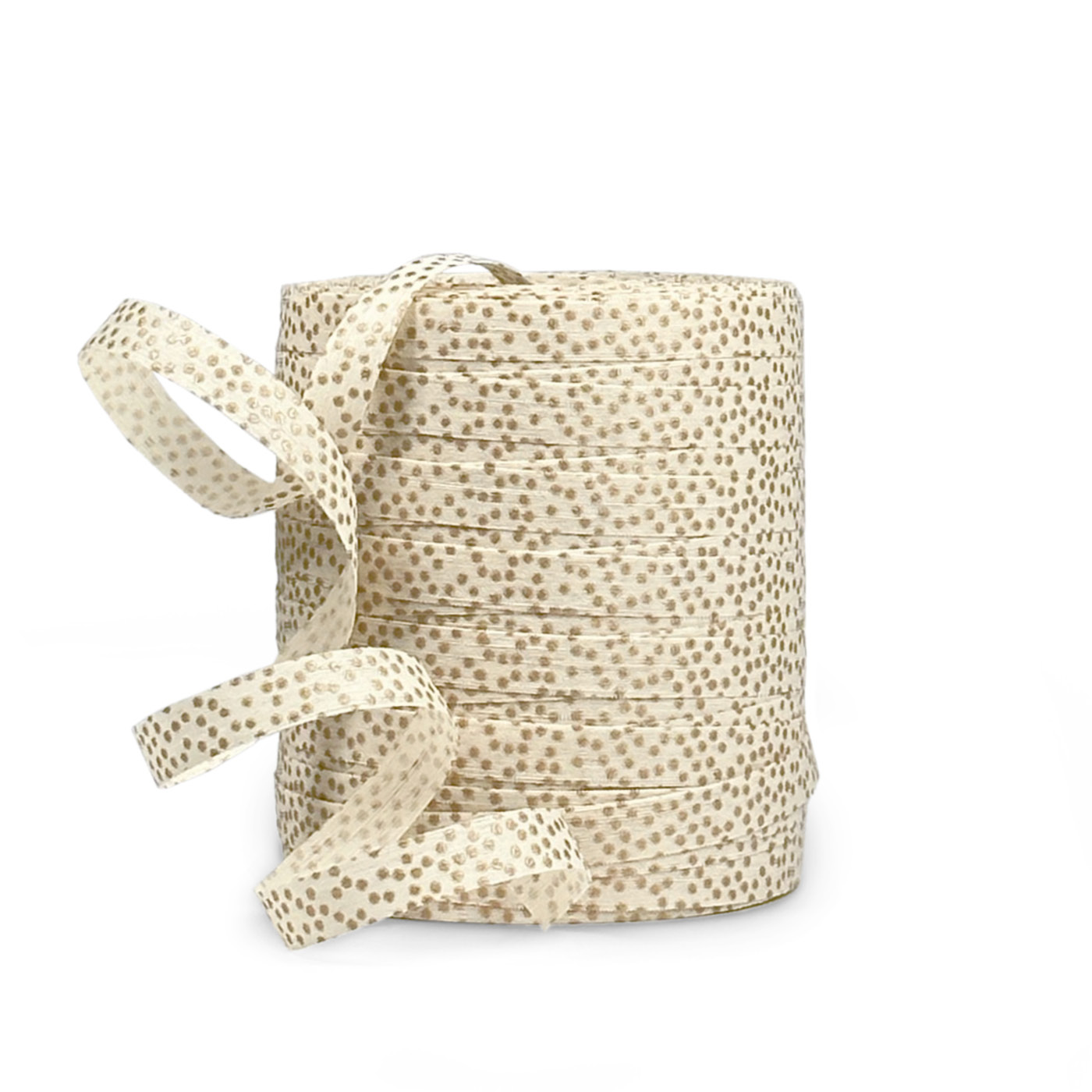 Composteerbaar ECO sierlint raffia off-white/goud | CollectivWarehouse